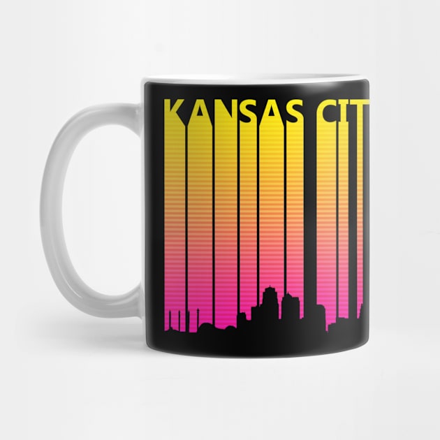 Retro 1980s Kansas City Skyline by GWENT